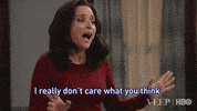 selina meyer i dont care GIF by Veep HBO
