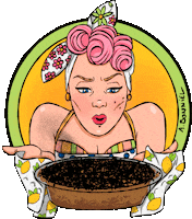 Girl Eating Sticker