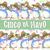May 5Th Cinco De Mayo Sticker by Pudgy Penguins