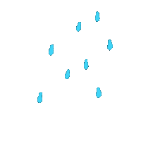 Raining Tropical Storm Sticker by Marcel Katz / The Art Plug