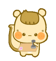 Squirrel Posting Sticker
