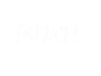 Friday Lettering Sticker by The Jomu Co