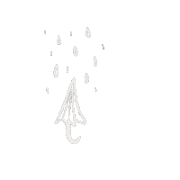 kathi_mynd sticker winter rain weather Sticker