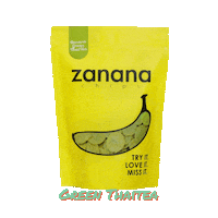 banana matcha Sticker by Zanana Chips Indonesia
