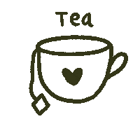 Tea Sipping Sticker