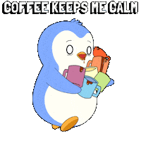 Tired Coffee Sticker by Pudgy Penguins