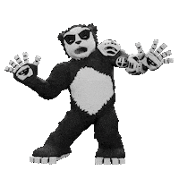 Panda Dancing Sticker by Endangered Labs