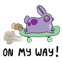 coming on my way Sticker by Bare Tree Media