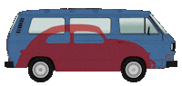 Vw Bus Sticker by Drumcorps BIMotion