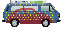 Vw Bus Wagner Sticker by Drumcorps BIMotion