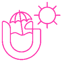 Magenta Sticker by CÚRCUMA