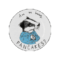 Jimbobart illustration breakfast snack wildlife Sticker