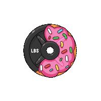 Donuts Weight Plate Sticker by Plate Snacks