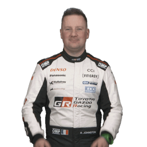 Johnston Thumbs Up Sticker by FIA World Rally Championship