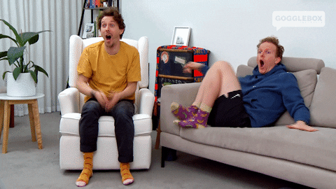 Watching Tv Laughing GIF by Gogglebox Australia