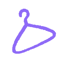 shopamyclothing fashion illustration purple clothing Sticker