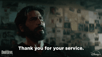 The Punisher Thank You GIF by Marvel Studios