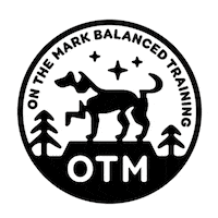 onthemarkbalancedtraining balanceddog balanceddogtraining balanced training balanced dog training Sticker