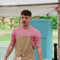 Surprise What GIF by The Great British Bake Off