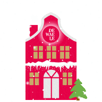 Christmas Snow Sticker by Dewaele Vastgoed