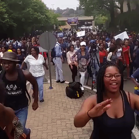 Students Join Anti-Corruption Protests in Johannesburg