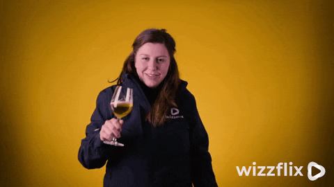Wizzflix_ giphyupload cheers yellow cheer GIF
