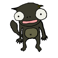buruburuburub4 monster monkey さる 猿 Sticker