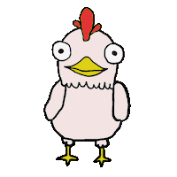 buruburuburub4 chicken 鳥 干支 brid Sticker