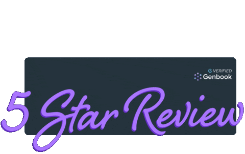 5 Star Review Sticker by Genbook