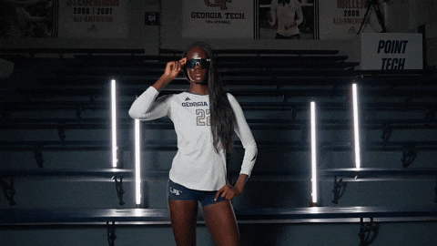 Georgia Tech Volleyball GIF by Georgia Tech Yellow Jackets