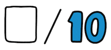 Score Number Sticker