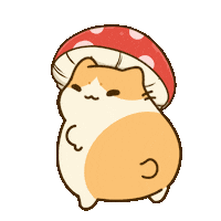 Cat Mushroom Sticker by Bichi Mao