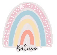 Rainbow Believe Sticker