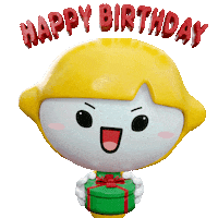 Happy Birthday 3D Sticker