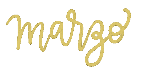 Lettering March Sticker by Emilia Desert