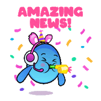 Celebrate Great News Sticker by The Grapes