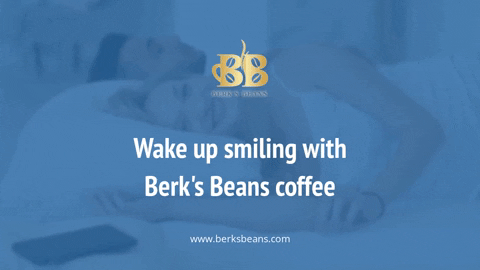 Good Morning Smile GIF by Berk's Beans Coffee