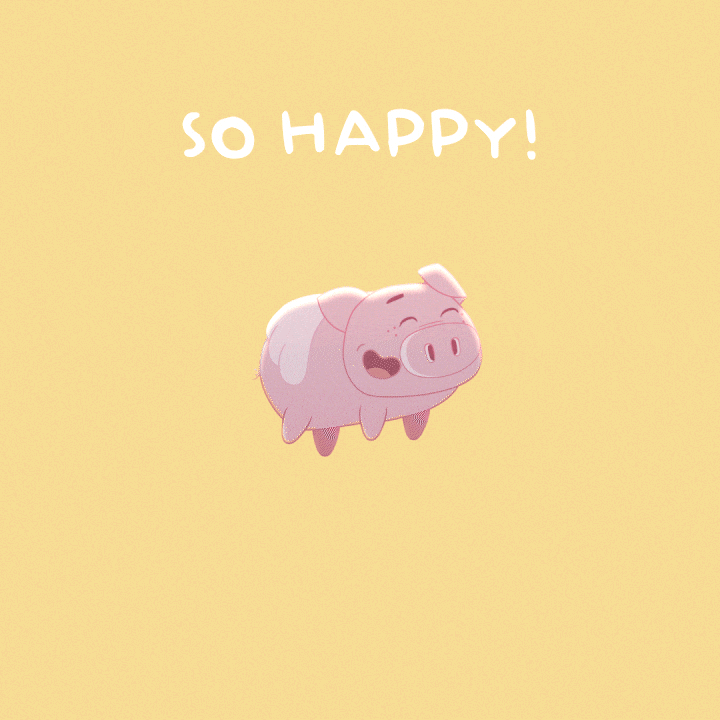 Happy Flying Pig GIF by PositivelyPigasus