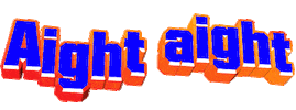 blue orange ok Sticker