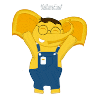 yellow_fant happy dance party dancing Sticker
