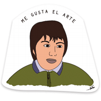 me gusta el arte Sticker
