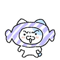 rangd_darng love art cat illustration Sticker