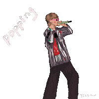 V Jin Sticker by Wooli