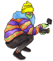 Fart Filming Sticker by Yeah Skateboards