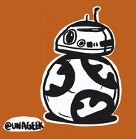 unageek nerd geek bb8 droid GIF