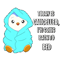 Tired Day Off Sticker by Pudgy Penguins