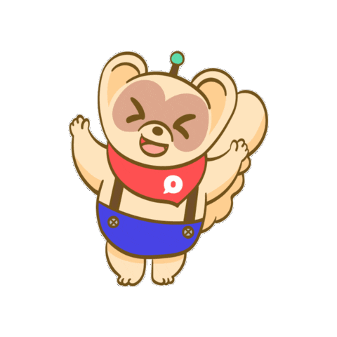 ohochat giphygifmaker happy animal cute animal Sticker