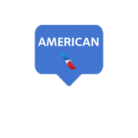 americanairlinesph airplane airline americanairlines aastar Sticker
