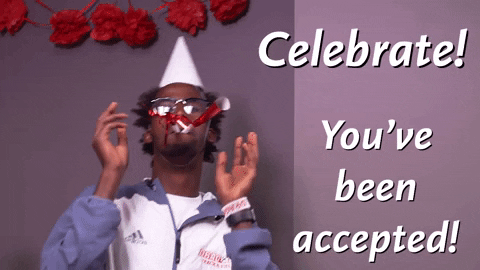 MSUMoorhead giphyupload party celebrate hat GIF