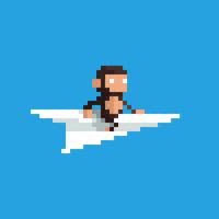 Flying On My Way GIF by BasedMinis